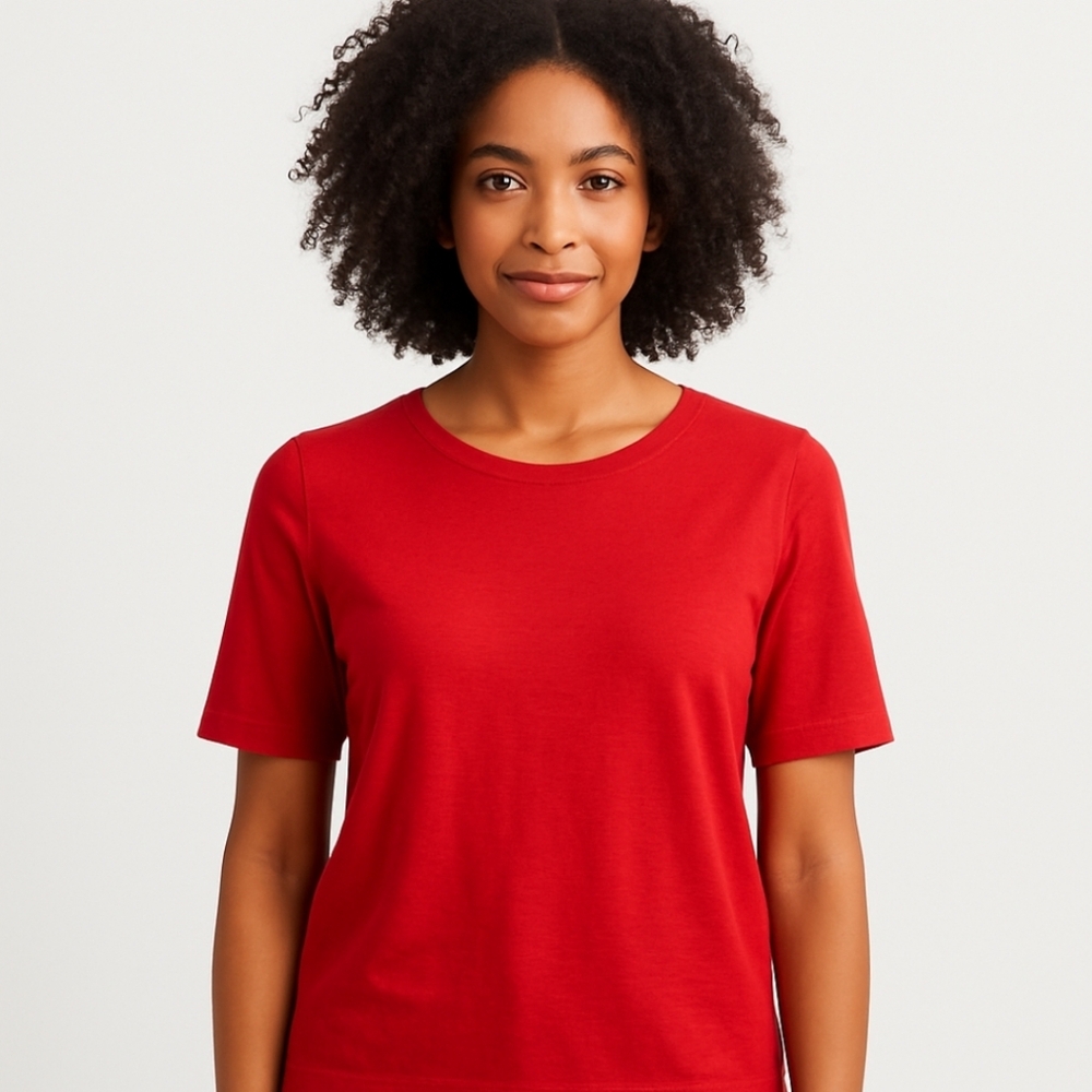 Talbots Red Short Sleeve Sweater Womens Sz Med